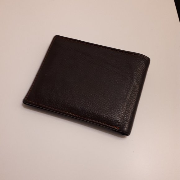 Robert Graham Brown Leather Paisley Embossed Wallet - Picture 2 of 7